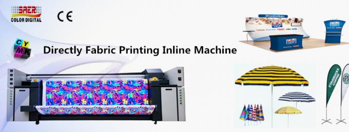 Wielkoformatowa drukarka tekstylna CMYK 1800 dpi automatyczne podawanie 0