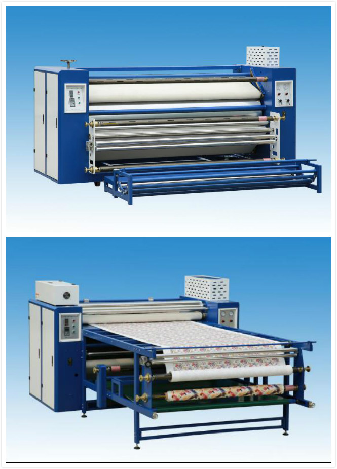 Obrotowa maszyna do kalandrów tekstylnych z prasą termiczną 1600 mm 0