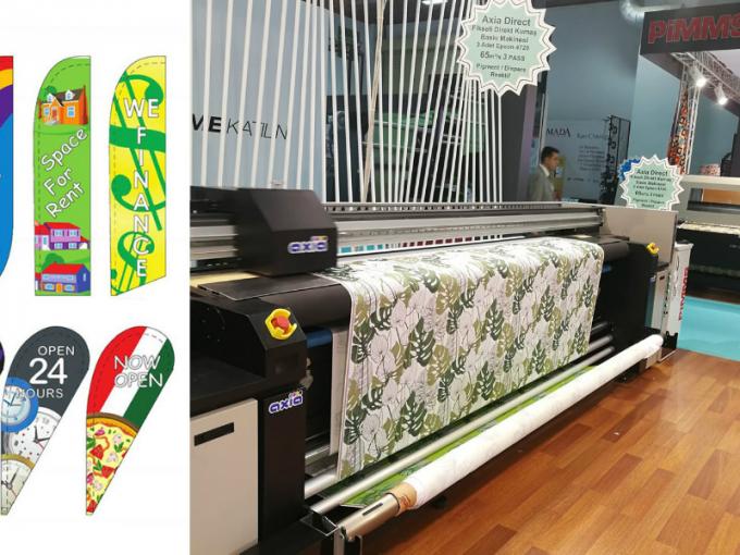 Cyfrowa maszyna do druku tekstyliów Flaga Banner Polyester Fabric Inkjet Dye Sublimation 0