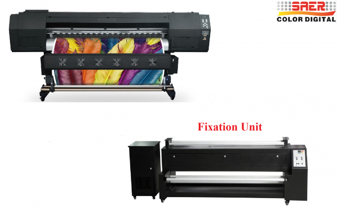 1800dpi Bezpośrednia maszyna do drukowania tekstyliów z suszarką do drukarki na podczerwień 7