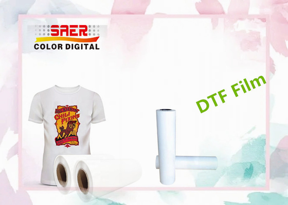 Cyfrowy druk atramentowy Rolka folii Dtf Pet do drukarki T-shirt