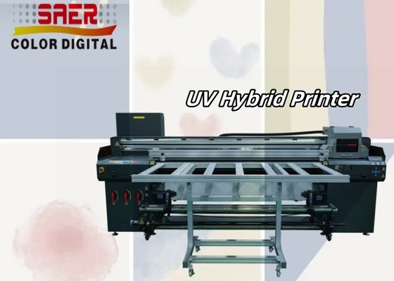 SAER Banner Paper UV Hybrid Roll To Roll And Flatbed Printer