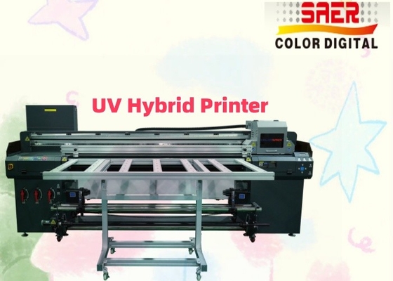 Drukarka hybrydowa UV 2 w 1 do druku UV ceramicznego / szklanego / drewnianego