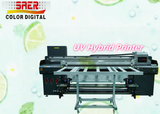 Automatyczny cyfrowy drukarz UV Hybrid Inkjet Plotter Nowy kondycja Roll to Roll i Flatbed UV Hybrid Printer