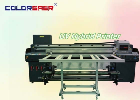Hybrydowy cyfrowy ploter drukowania SAER UV i Roll do Roll UV Hybrid Inkjet Produce