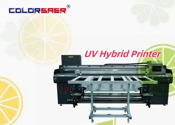 6 stóp drukarka UV Roll To Roll & Flatbed Hybrid UV Printer Na karton, szkło, naklejki, superprzezroczyste naklejki