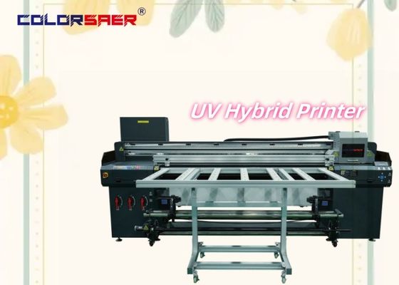 Shanghai Factory Direct Sale 2400 dpi UV Plotter Flatbed and Roll to roll UV hybrydowy drukarka
