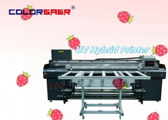 Ceny fabryczne 6FT UV Flatbed i Roll to Roll Hybrid Printer z taśmą przenośną do ciągłej produkcji przemysłowej