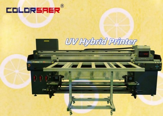 Sprzedaż fabryczna Automatyczny cyfrowy drukarz UV Inkjet Plotter Flatbed i Roll to Roll UV Hybrid Printer