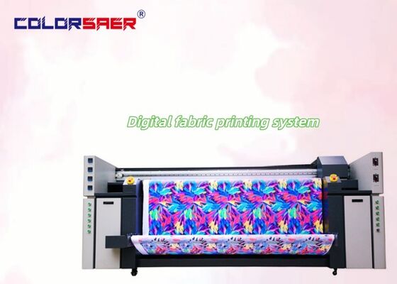 SAER 4pcs or 8pcs i3200 print head high speed 2m & 3.2m large format textile printing system for cotton and polyester fabric