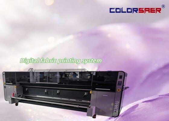 Drukarka atramentowa SAER CSR3200 do tkanin w 4 kolorach CMYK, wielkoformatowy system druku tekstylnego z głowicą drukującą 4 KJ4B-QL