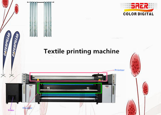 3,5kw Beach Flag Inkjet Textile Printing Machine z 4 głowicami