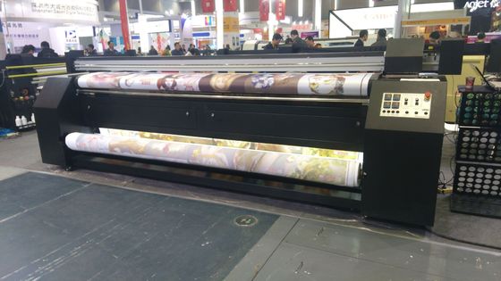 Sublimacja Satin Fabric Banner Printing Machine Digital Warp Knitted