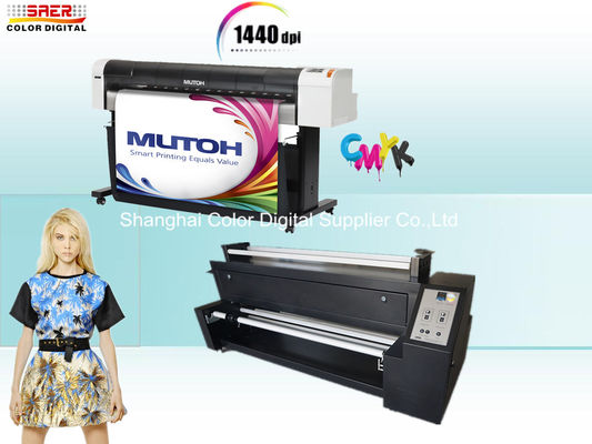 Wysoka precyzja Mutoh RJ 900c Sublimacyjna drukarka tkaninowa z głowicą Epson DX5