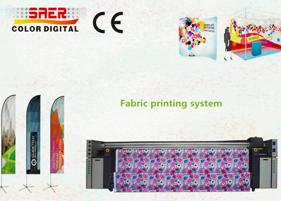3 sztuki Epson Head Pigment Ink Bezpośrednio flagowa maszyna drukarska Inline Curing Solution