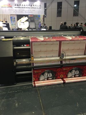 Podwójna maszyna CMYK do ciągłego dostarczania atramentu do sublimacji barwników do flag tekstylnych