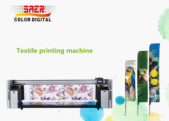 Cyfrowa maszyna do druku tekstyliów Flaga Banner Polyester Fabric Inkjet Dye Sublimation