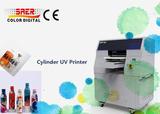 Fabryczna automatyczna drukarka UV cylinder SAER / 360 UV rotary printer