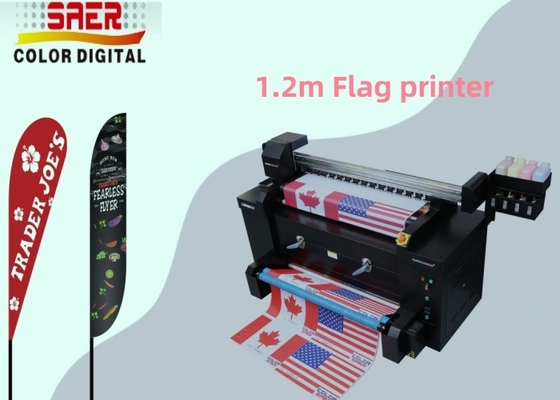 1.2m System druku flagi / maszyna druku flagi do wykonywania flagi na zamówienie dla pióra / łza / flagi z plecakiem