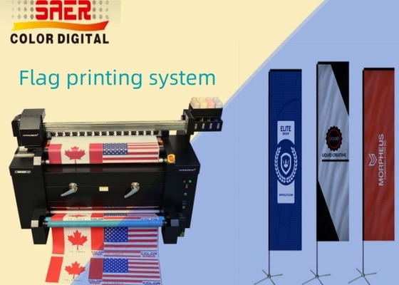 1.2m System druku flagi / maszyna druku flagi do wykonywania flagi na zamówienie dla pióra / łza / flagi z plecakiem
