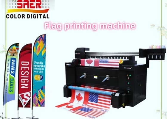 Flaga Tkanina Baner Roll Inkjet Sublimacja Digital Printing Plotter Duży drukarz Maszyna flaga