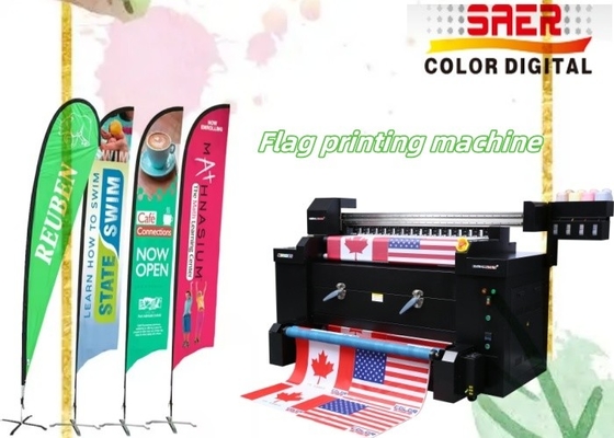Flaga Tkanina Baner Roll Inkjet Sublimacja Digital Printing Plotter Duży drukarz Maszyna flaga
