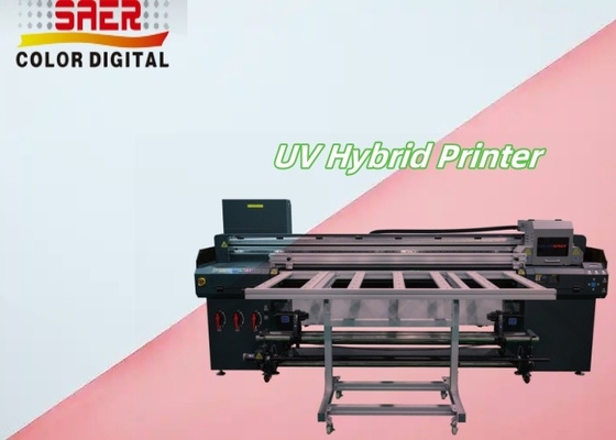 Sprzedaż fabryczna Automatyczna drukarka UV hybrydowa płaskoładowa płaskoładowa i Roll to Roll