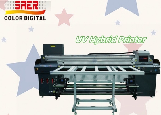 Drukarka UV Duży format 1,8 m Hybrid UV Roll To Roll And Flatbed All - In - One Printer