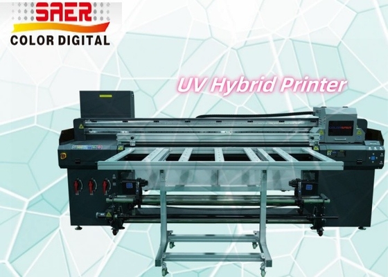 Cyfrowa maszyna do drukowania płaskich płytek UV Wallpaper Banner Poster Hybrid Led Inkjet UV