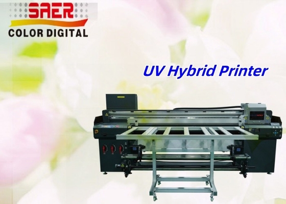 1.8m Hybrid Roll To Roll And Flatbed UV Printer Fabryka bezpośrednio duży UVHybrid Printer