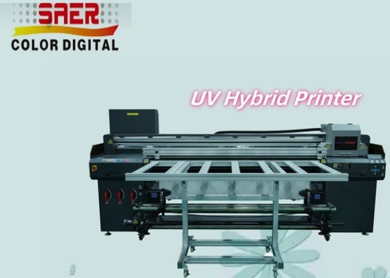 Czerniak akrylowy CMYK 1.8m Roll To Roll And Flatbed UV Hybrid Printer