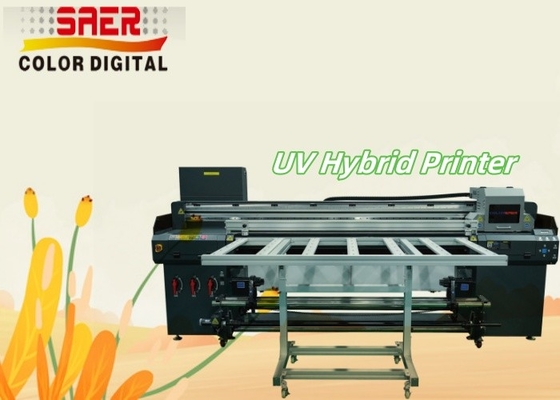 Ceny fabryczne drukarki cyfrowej hybrydowej UV flatbed & roll to roll drukarka UV