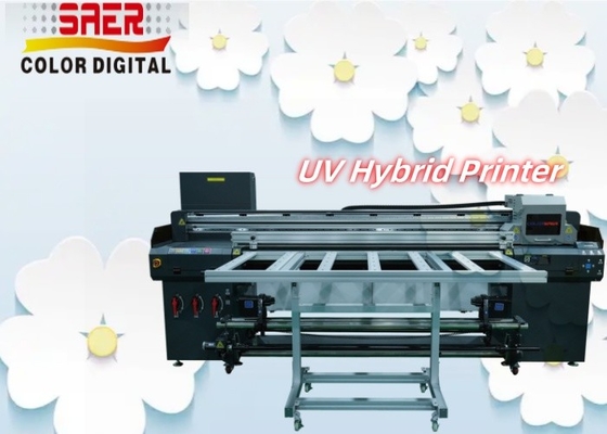 Cyfrowa automatyczna drukarka UV z rolką do rolki i płaskoładowa hybrydowa maszyna do druku UV