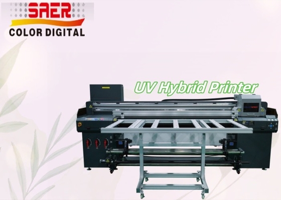 Drukarka hybrydowa UV typu Roll to Roll And Flatbed Przyjazny dla produktu Drukarka UV o szerokości 180 cm