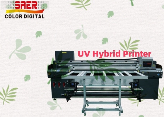 Wysokiej jakości 1,8 m hybrydowa drukarka UV płaskobudowa i maszyna do druku UV do reklamy