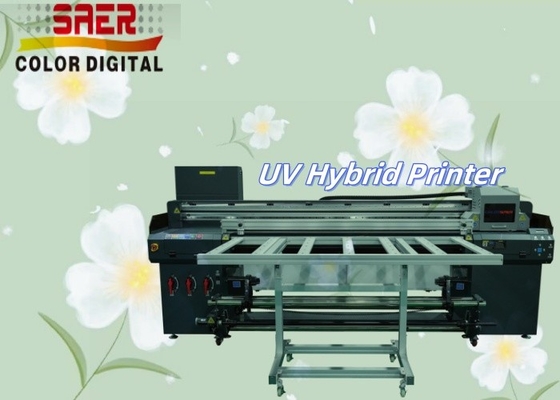Flatbed And Roll To Roll UV Hybrid All In One Printer Wielobarwna maszyna do drukowania UV