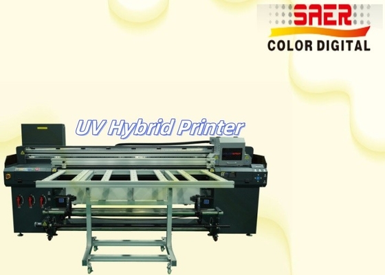 SAER Szanghaj dostawca Flatbed And Roll To Roll UV Hybrid Printer CMYKW lakier