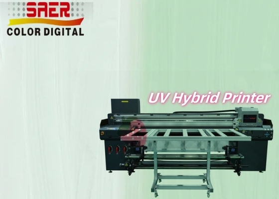 Flatbed And Roll To Roll All-in-one Inkjet Printer Maszyna do druku hybrydowego UV