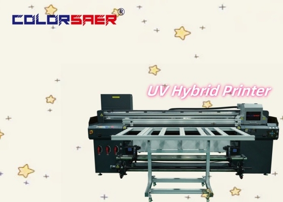 Automatyczny cyfrowy drukarz UV Hybrid Inkjet Plotter Nowy kondycja Roll to Roll i Flatbed UV Hybrid Printer