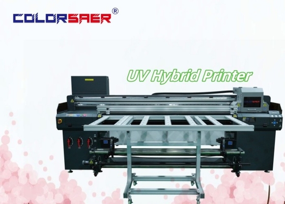 Hybrydowy cyfrowy ploter drukowania SAER UV i Roll do Roll UV Hybrid Inkjet Produce