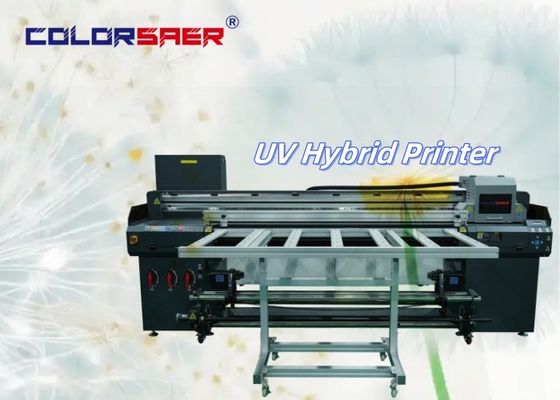 Produkcja bezpośrednia 1,8 m UV Hybrid Inkjet Printer Roll to Roll i Flatbed dla maszyn sklepów