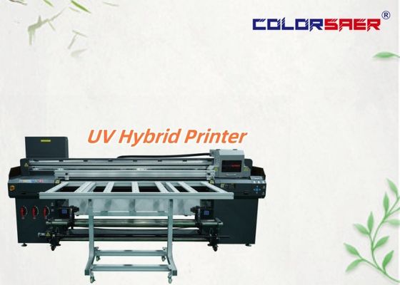 6 stóp drukarka UV Roll To Roll & Flatbed Hybrid UV Printer Na karton, szkło, naklejki, superprzezroczyste naklejki