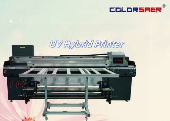 Flatbed i rolka do rolki wszystko w jednym UV Hybrid drukarka 6 stóp UV plotter
