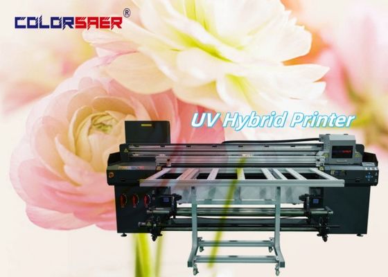 6ft Nowa technologia UV Plotter Roll to Roll & Flatbed UV Hybrid Printer Kolor+biały+kolor+lak