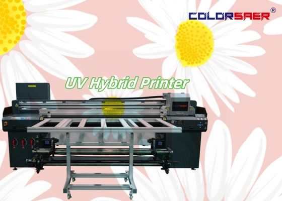 1.8m 6ft szerokość Roll To Roll i płaskowierzchnia UV Hybrid Printer Wielobarwny kolor