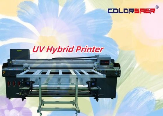 cyfrowy 180cm nowy projekt UV plotter Roll to roll i płaskoładowy UV Hybrid Printer