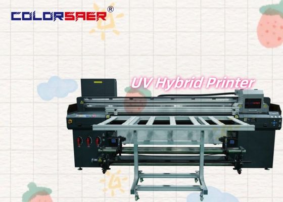 Ceny fabryczne 6FT UV Flatbed i Roll to Roll Hybrid Printer z taśmą przenośną do ciągłej produkcji przemysłowej