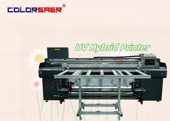 Kolorowa SAER 6 stóp szeroki format UV Inkjet Printer Roll to roll i Flatbed UV Hybrid Printer