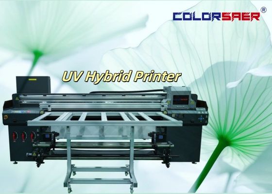 Shanghai Manufacturer Digital Hybrid UV Plotter Wide Format Printer 6 Feet Roll To Roll Z Flatbed UV Hybrid Printer