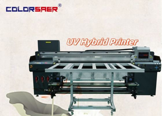Shanghai Manufacturer Digital Hybrid UV Plotter Wide Format Printer 6 Feet Roll To Roll Z Flatbed UV Hybrid Printer
